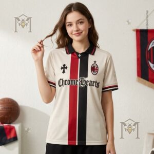 AC Milan Chrome Hearts Polo Jersey Shirt - photo 4