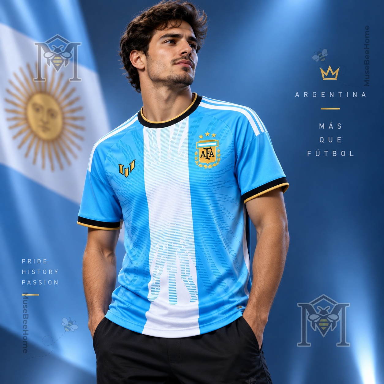 Adidas Argentina Lionel Messi LAST MATCH Jersey - photo 3