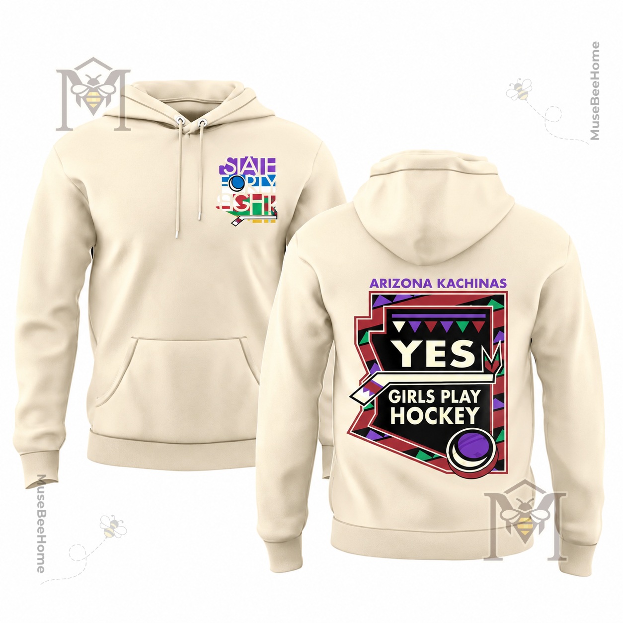 Arizona Kachinas Yes Girls Play Hockey T-Shirt - photo 3