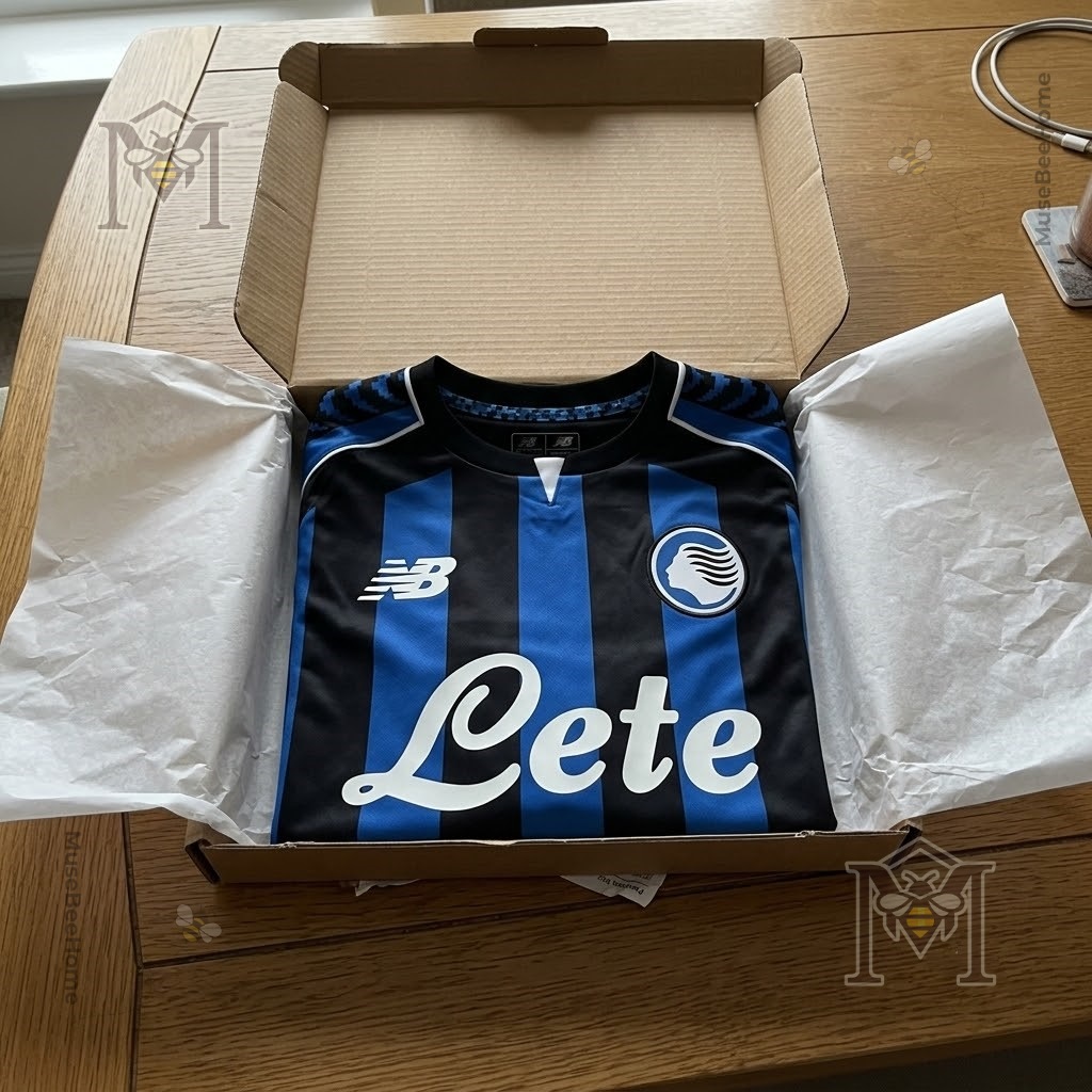 Atalanta Bergamasca Calcio Custom Home Kit Football Jersey - full product presentation