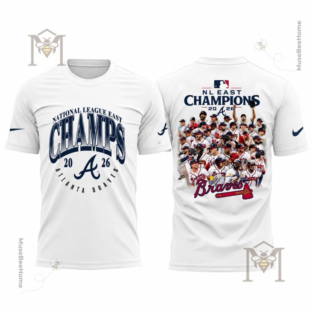 Atlanta Braves 2026 National League East Champions T-Shirt - photo 2