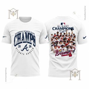 Atlanta Braves 2026 National League East Champions T-Shirt - photo 2