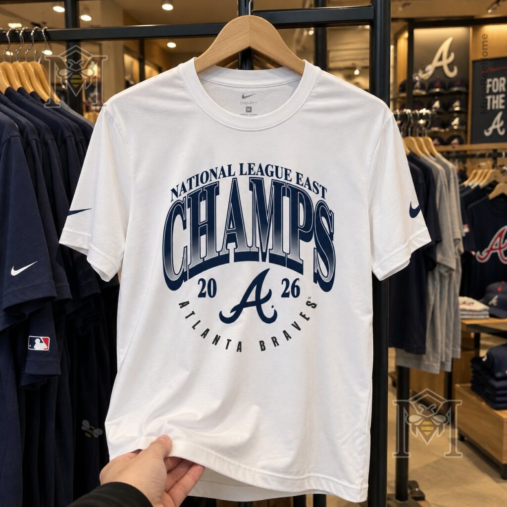 Atlanta Braves 2026 National League East Champions T-Shirt - photo 4