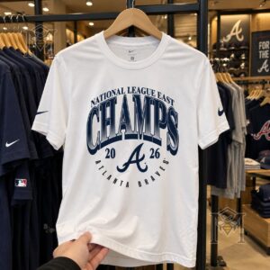 Atlanta Braves 2026 National League East Champions T-Shirt - photo 4