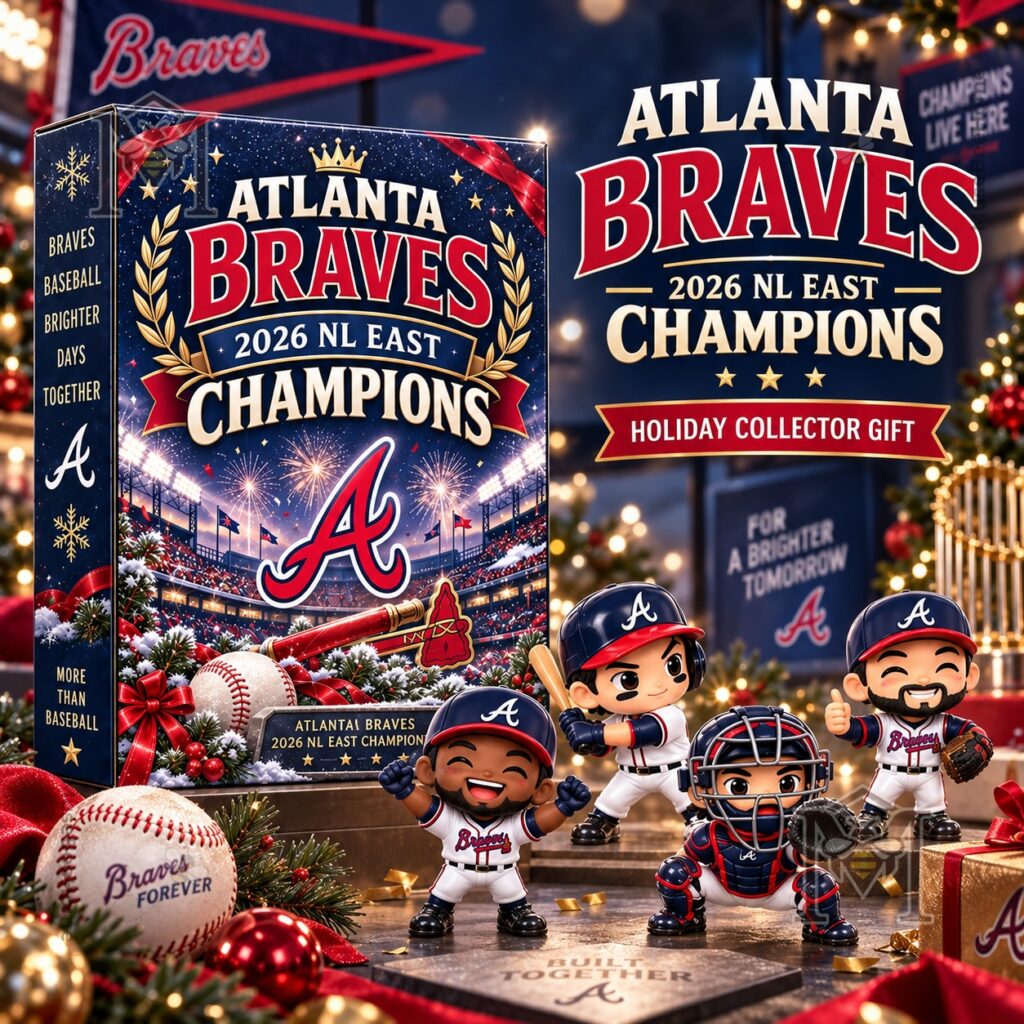 Atlanta Braves 2026 NL East Champions Advent Calendar – Front package view Atlanta Braves 2026 NL East Champions Advent Calendar - front package view