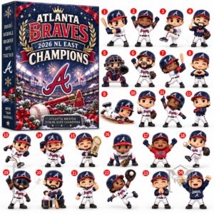 Atlanta Braves 2026 NL East Champions Advent Calendar - championship artwork close-up