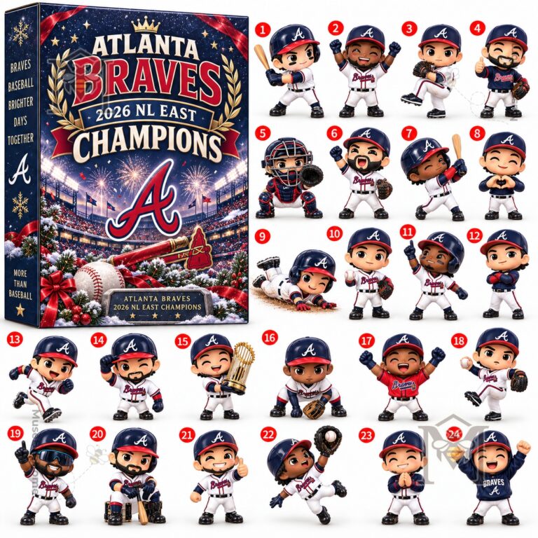Atlanta Braves 2026 NL East Champions Advent Calendar - championship artwork close-up