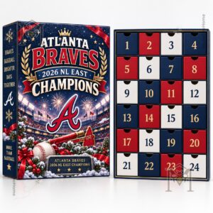 Atlanta Braves 2026 NL East Champions Advent Calendar - numbered side panel view