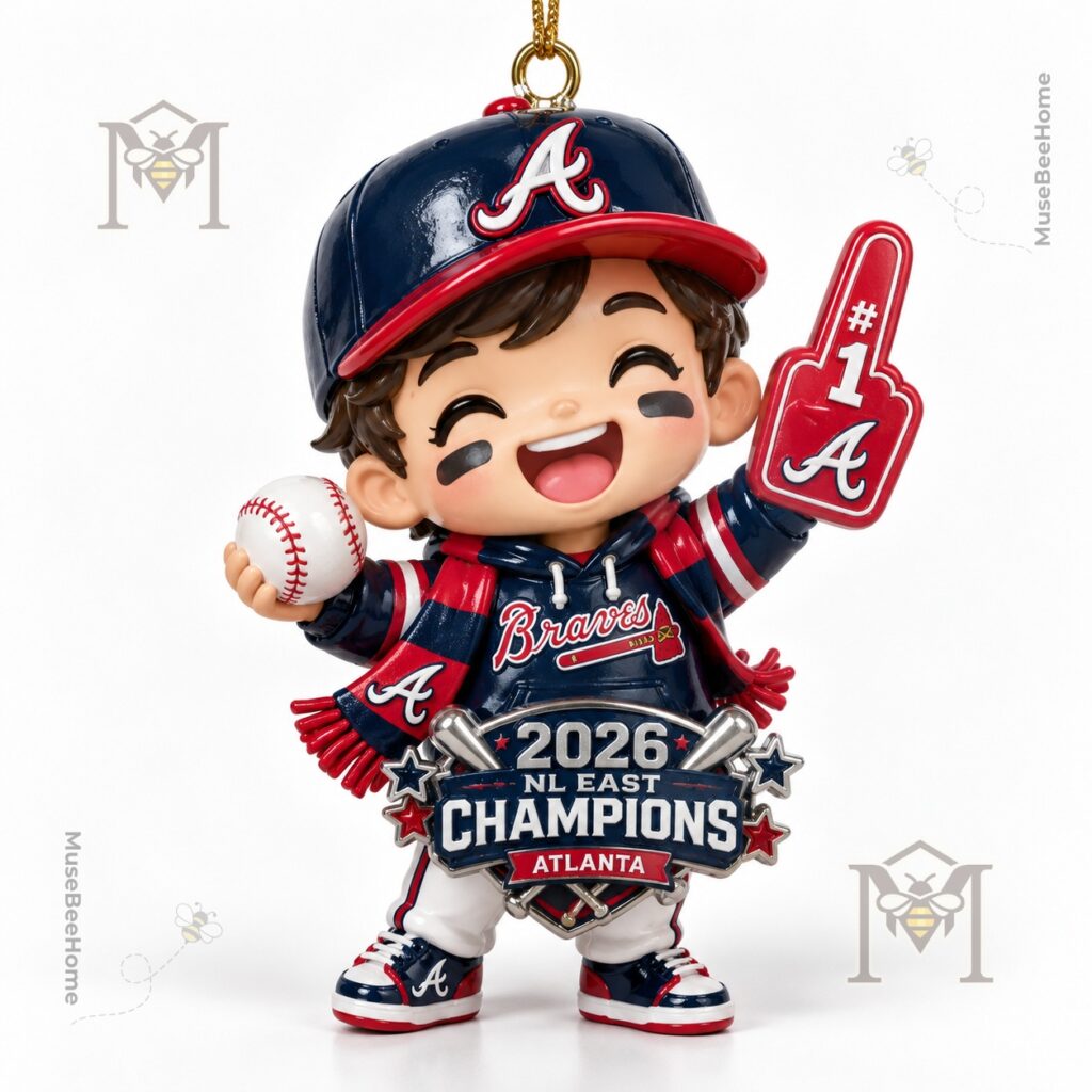 Atlanta Braves 2026 NL East Champions Ornament - photo 2