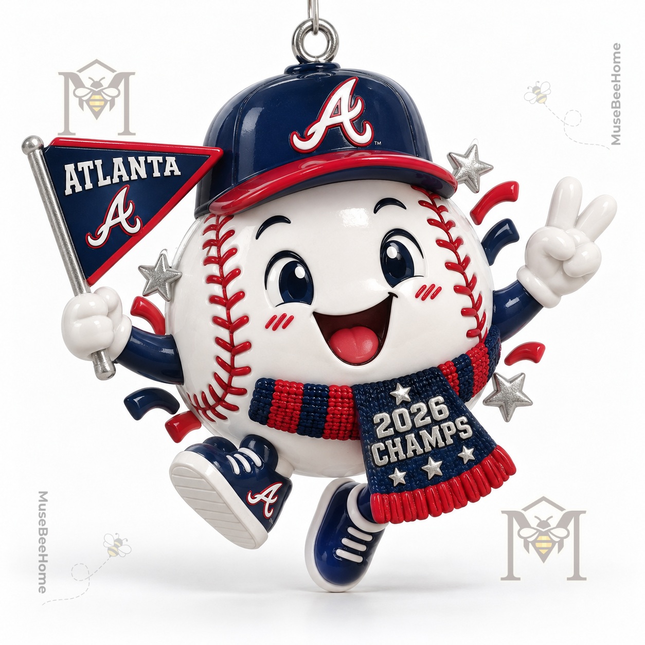 Atlanta Braves 2026 NL East Champions Ornament - photo 3