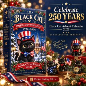 Black Cat America 250th Anniversary 2026 Advent Calendar - front box artwork