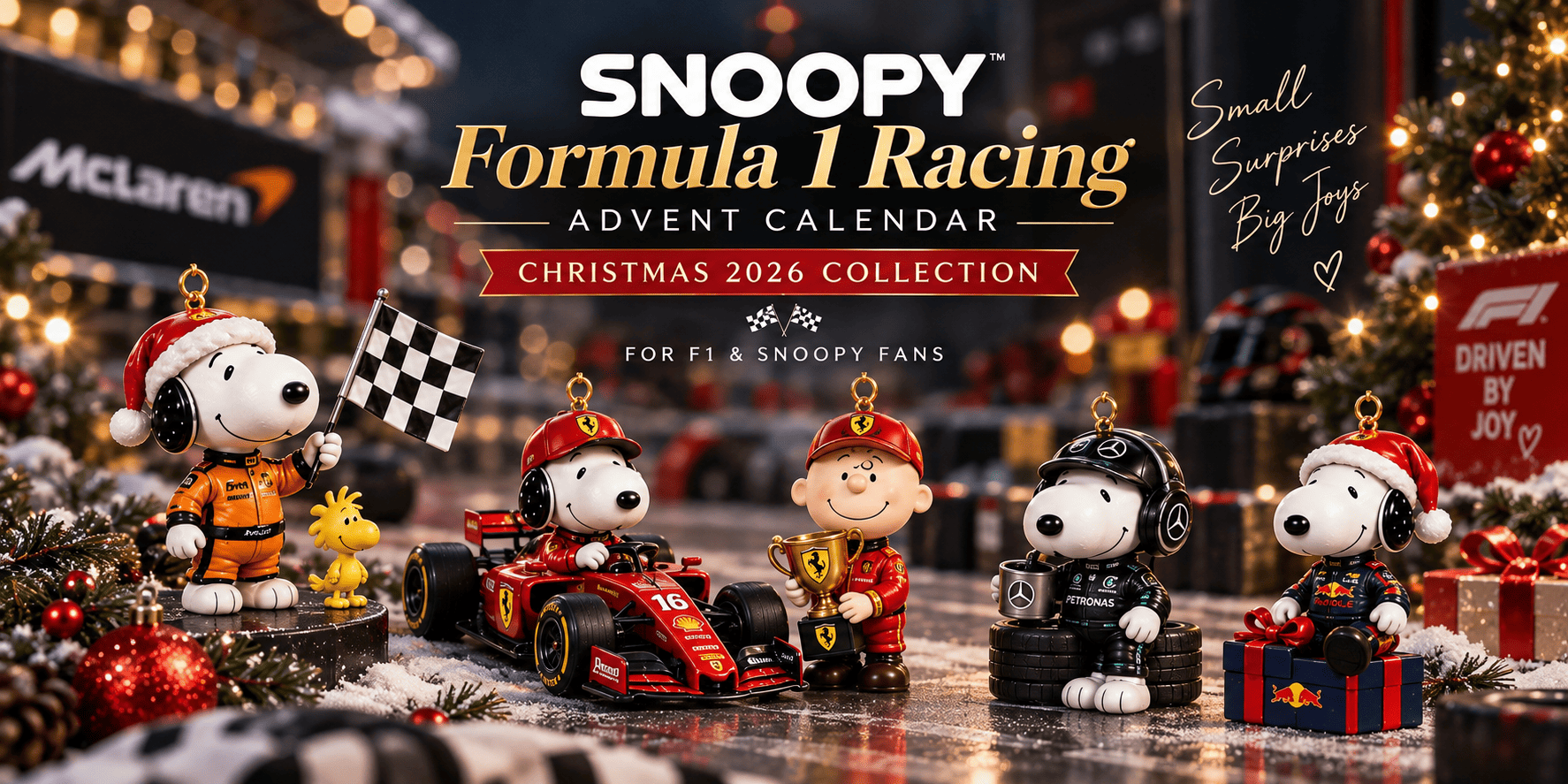 Snoopy Formula 1 Racing Advent Calendar