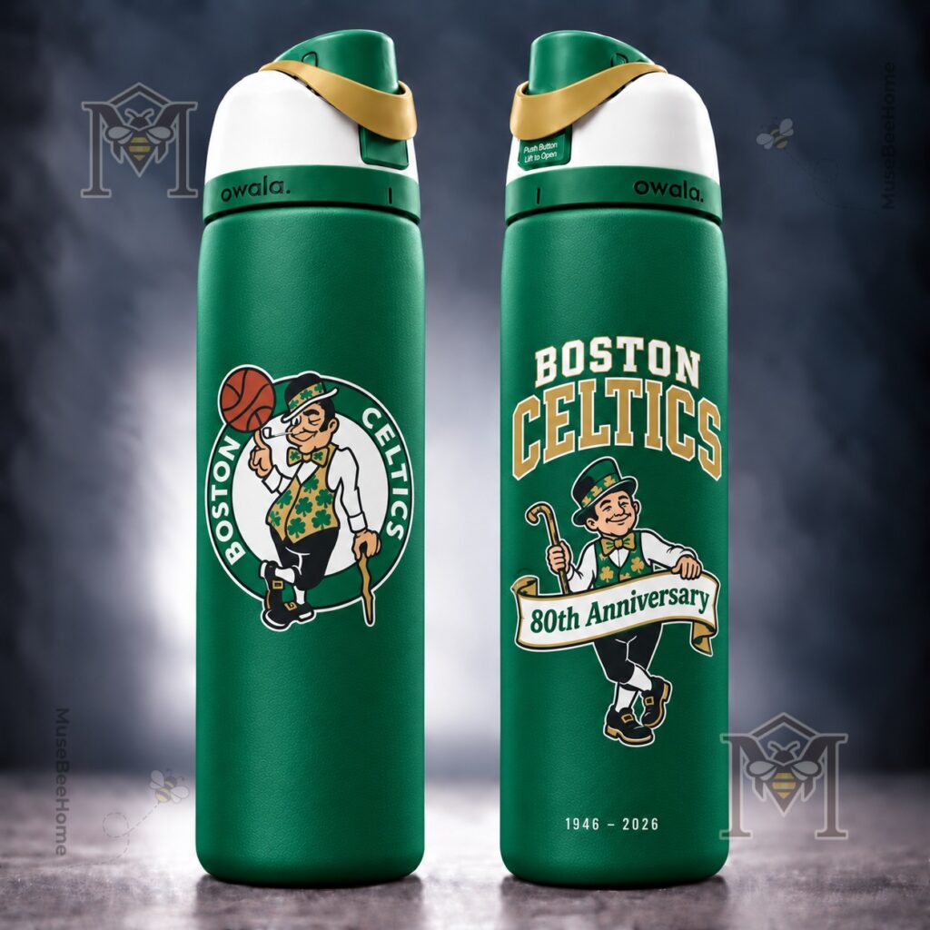 Boston Celtics 80th Anniversary 2026 Water Bottle - photo 2
