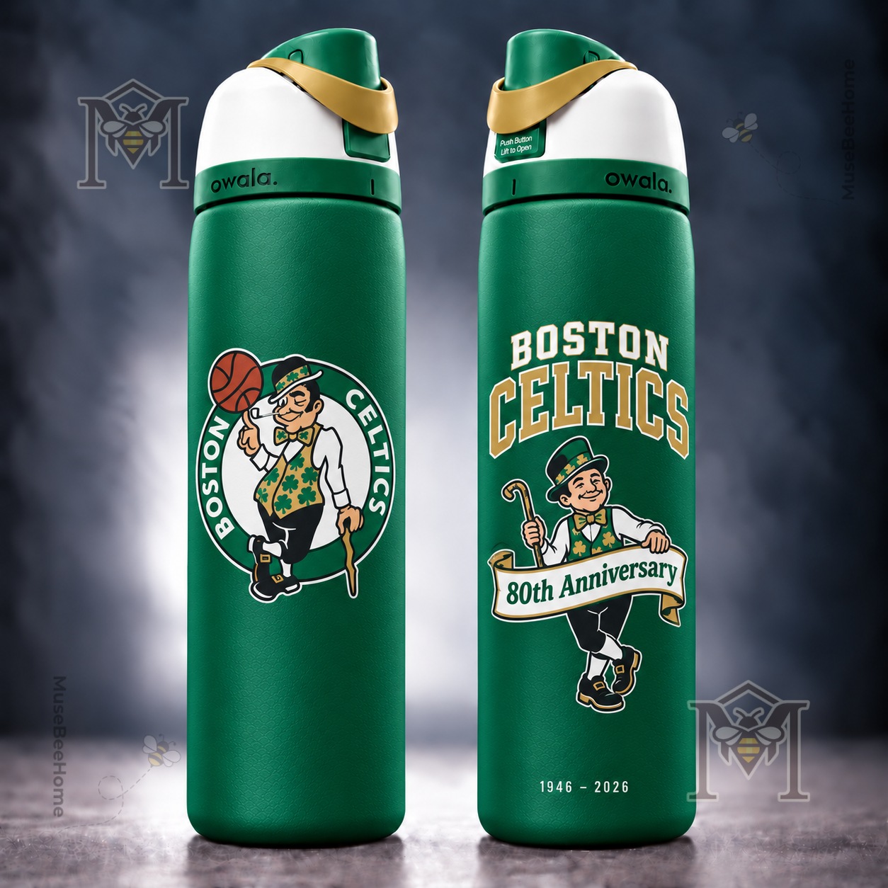 Boston Celtics 80th Anniversary 2026 Water Bottle - photo 2