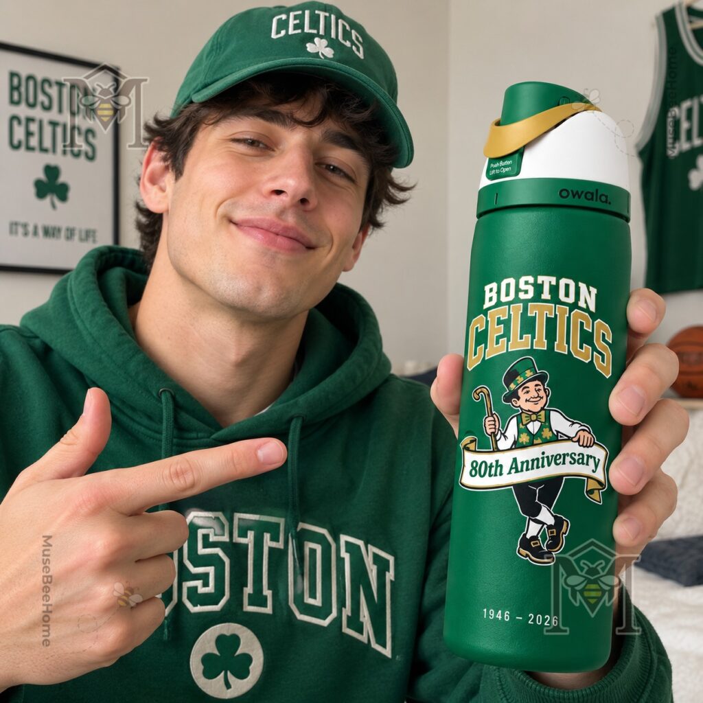 Boston Celtics 80th Anniversary 2026 Water Bottle - photo 3