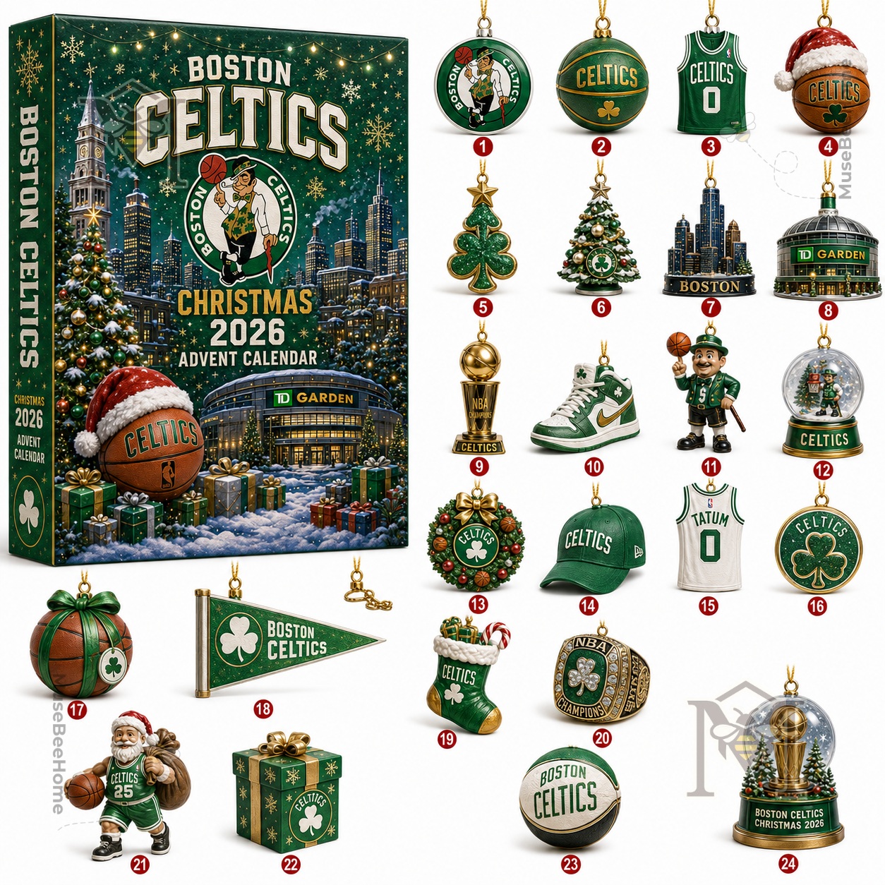Boston Celtics Christmas 2026 Advent Calendar - photo 2