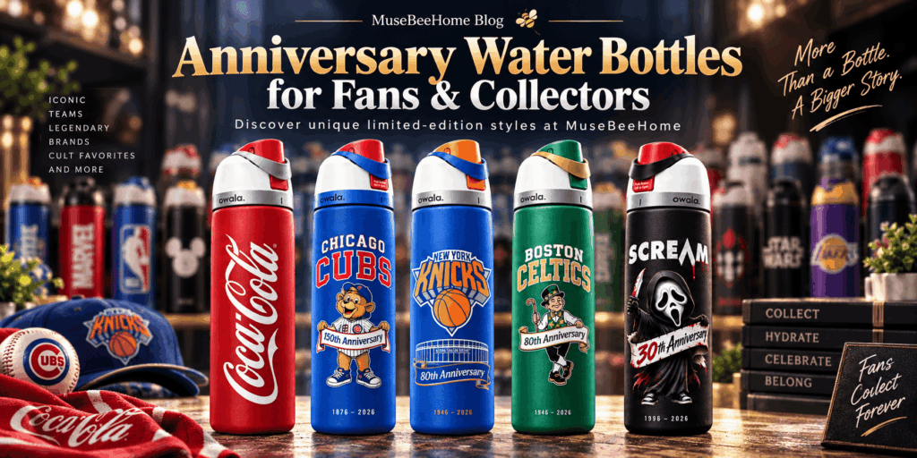 Anniversary Water Bottles for Fans & Collectors | MuseBeeHome