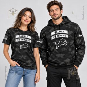 Buffalo Bills Salute to Service T-Shirt - full product design view