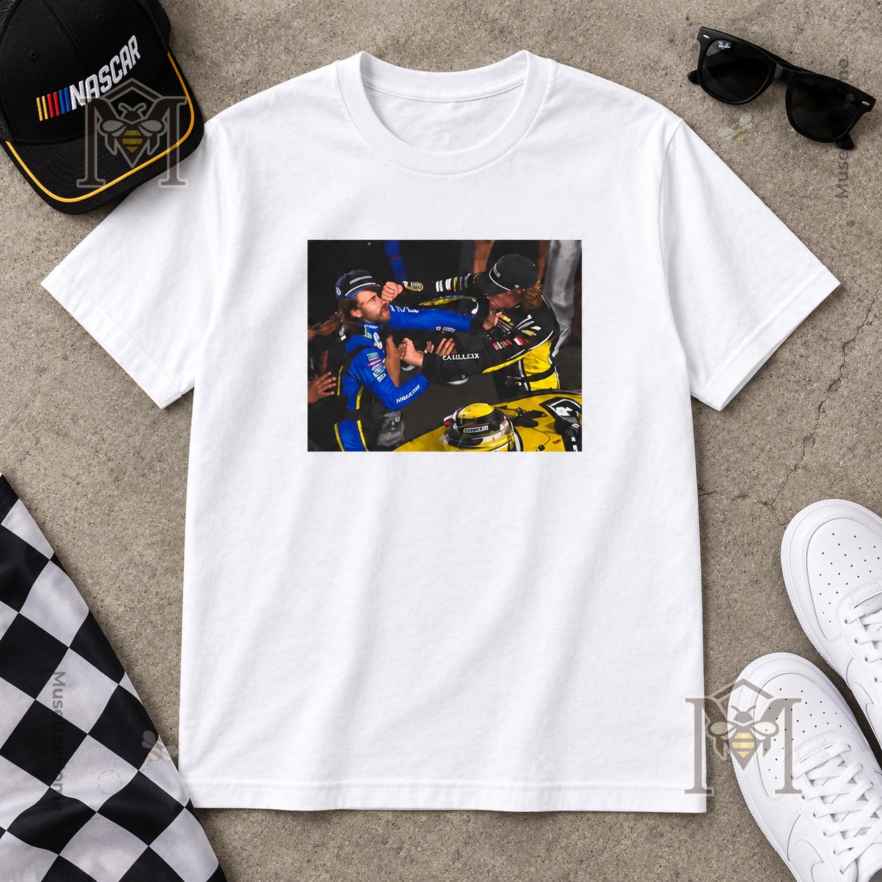 Carson Hocevar NASCAR Fight T-Shirt 2026 - photo 3
