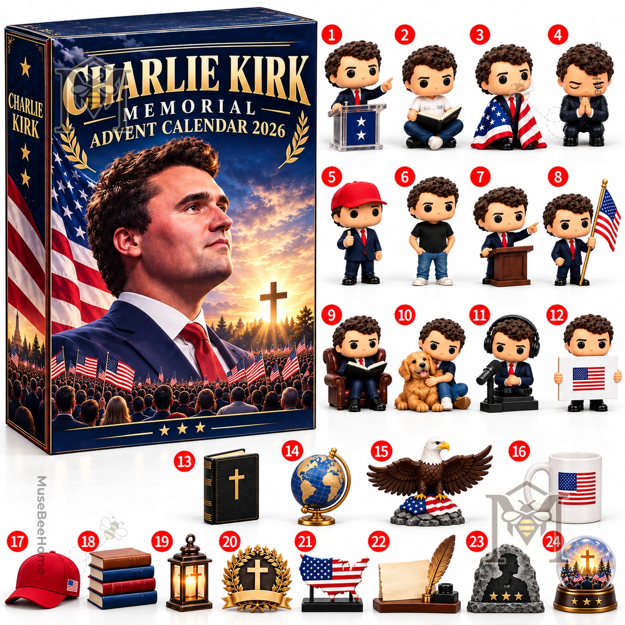Charlie Kirk Memorial Advent Calendar 2026 - photo 2