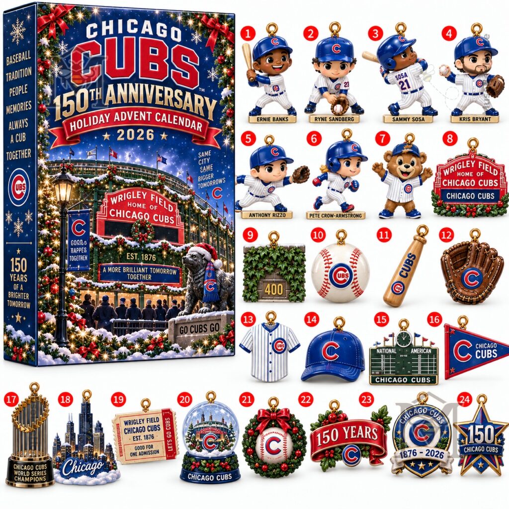 Chicago Cubs 150th Anniversary Holiday 2026 Advent Calendar - photo 2