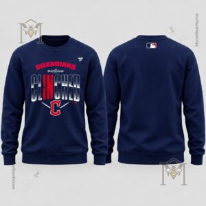 Cleveland Guardians Postseason Cleveland T-Shirt - back view with MLB logo below collar