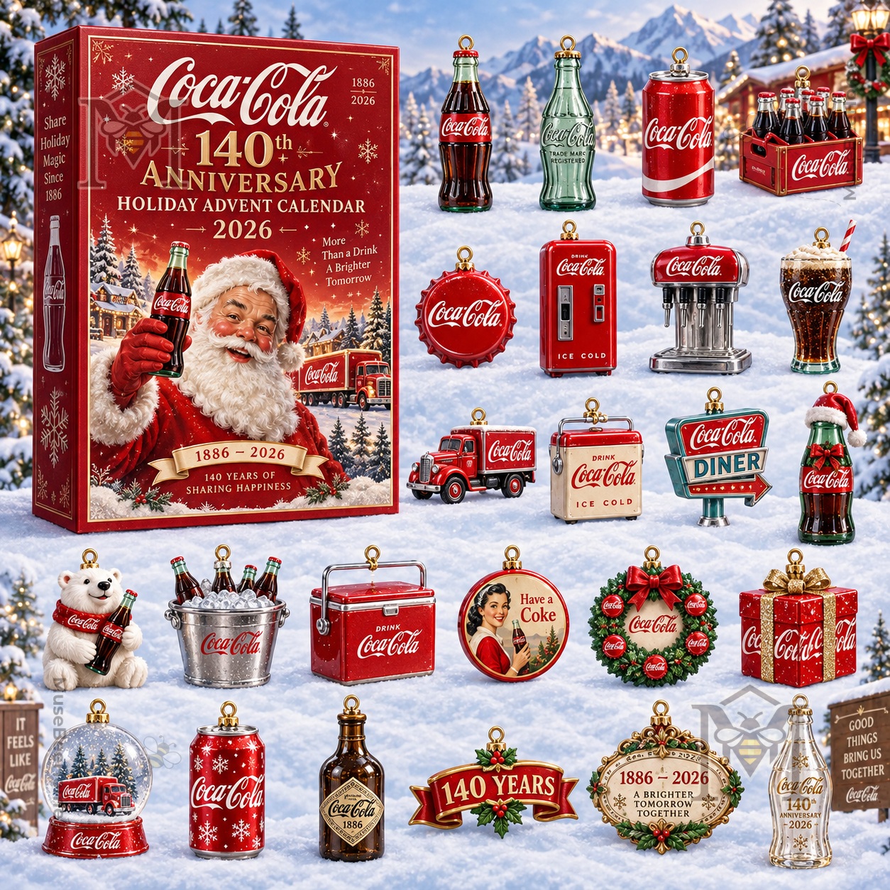 Coca-Cola 140th Anniversary Advent Calendar Christmas 2026 - photo 2