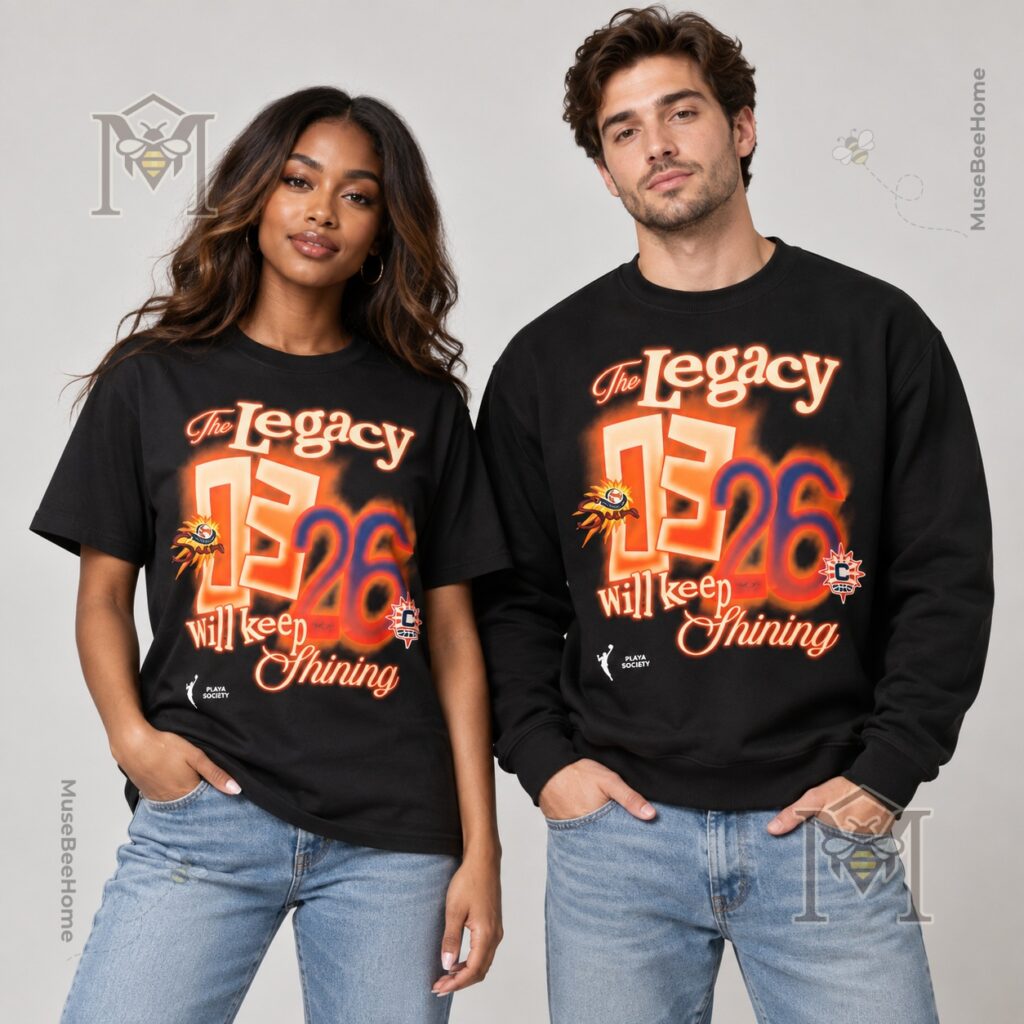 Connecticut Sun 2026 The Legacy Will Keep Shining T-Shirt - photo 5