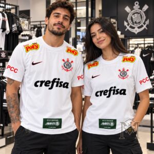 Corinthians x Crefisa Crossover Football Jersey - lower front sponsor patch