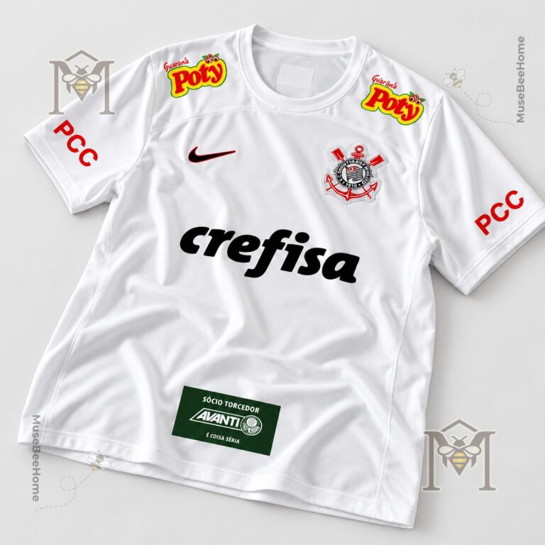 Corinthians x Crefisa Crossover Football Jersey - angled front view