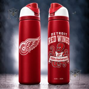 Detroit Red Wings 100th Anniversary Al the Octopus Water Bottle - photo 2