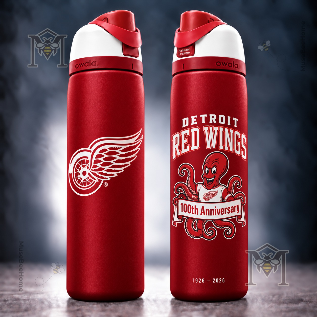 Detroit Red Wings 100th Anniversary Water Bottle - photo 2