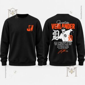 Detroit Tigers Justin Verlander Career Achievements T-Shirt - photo 3