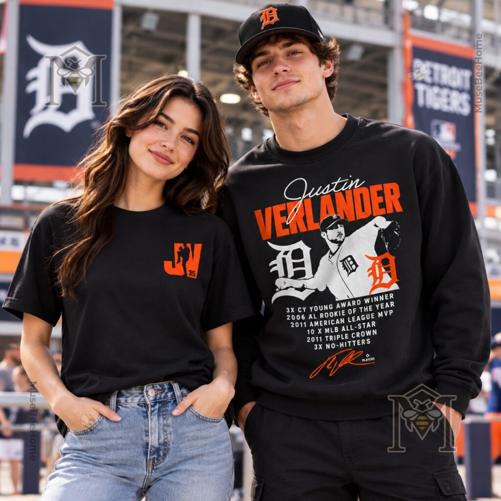 Detroit Tigers Justin Verlander Career Achievements T-Shirt - photo 6