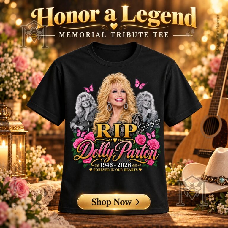 Dolly Parton Forever in Our Hearts RIP 1946-2026 Tribute T-Shirt - front view