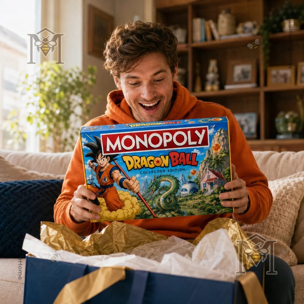 Dragon Ball Monopoly Board Game - detailed game board and illustrated property spaces