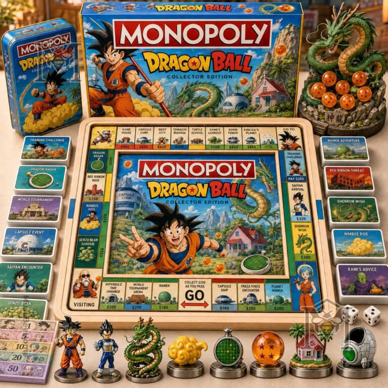 Dragon Ball Monopoly Board Game - complete set with board and collector box