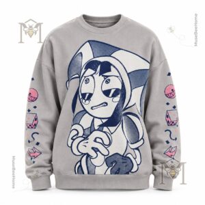 Drake Pomni Amazing Digital Circus Grid Symbols Sweatshirt - photo 3