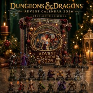 Dungeons & Dragons Advent Calendar 2026 Advent Calendar - front view with 24 numbered figures