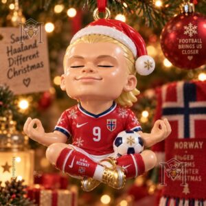 Erling Haaland Christmas 2026 Ornament - central figurine detail