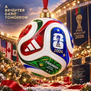 FIFA World Cup 2026 Trionda Ball Ornament - front view