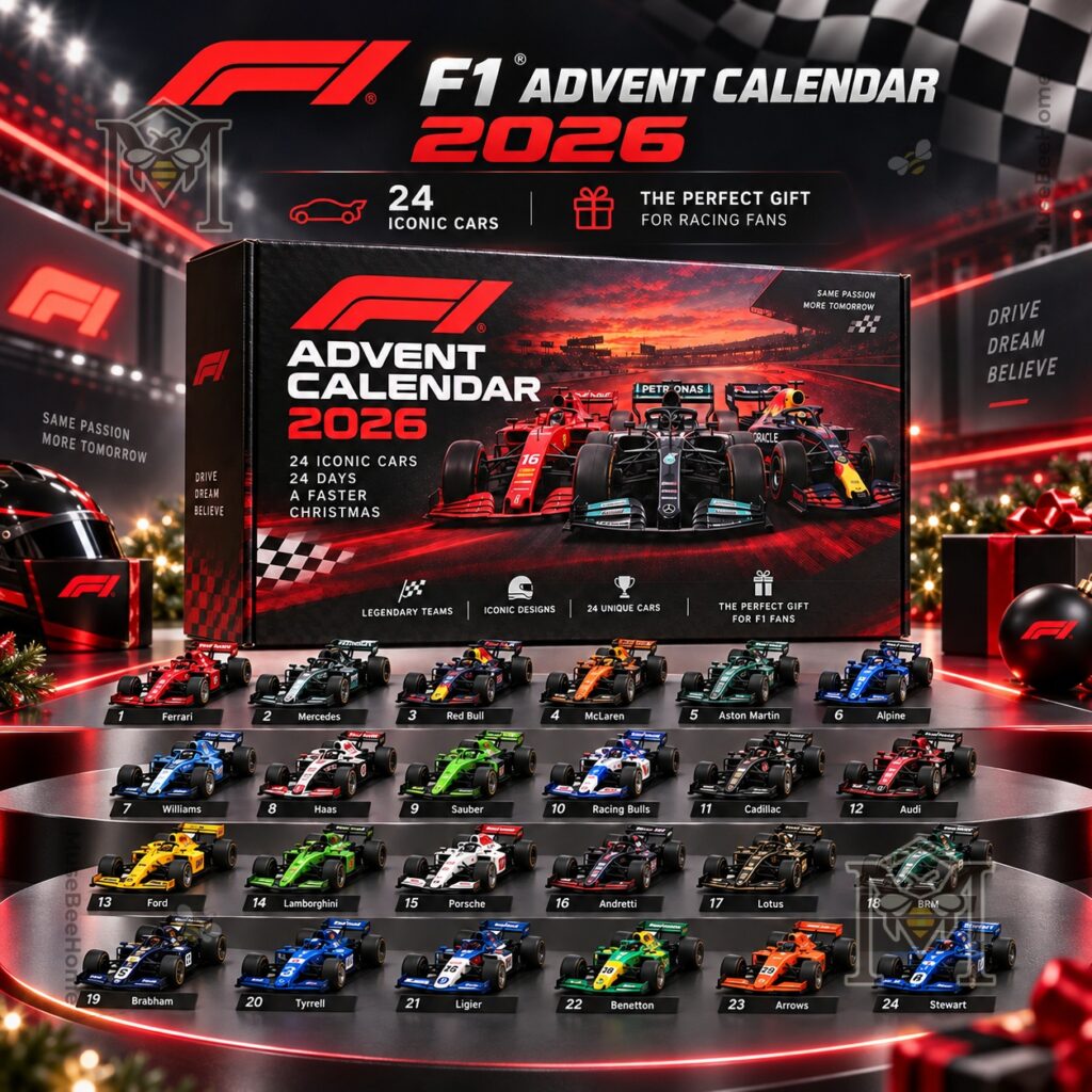 Formula 1 2026 Christmas Countdown Advent Calendar front box display