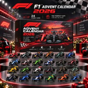Formula 1 2026 Christmas Countdown Advent Calendar front box display