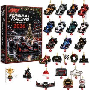 Formula 1 Christmas 2026 Advent Calendar - racing car artwork