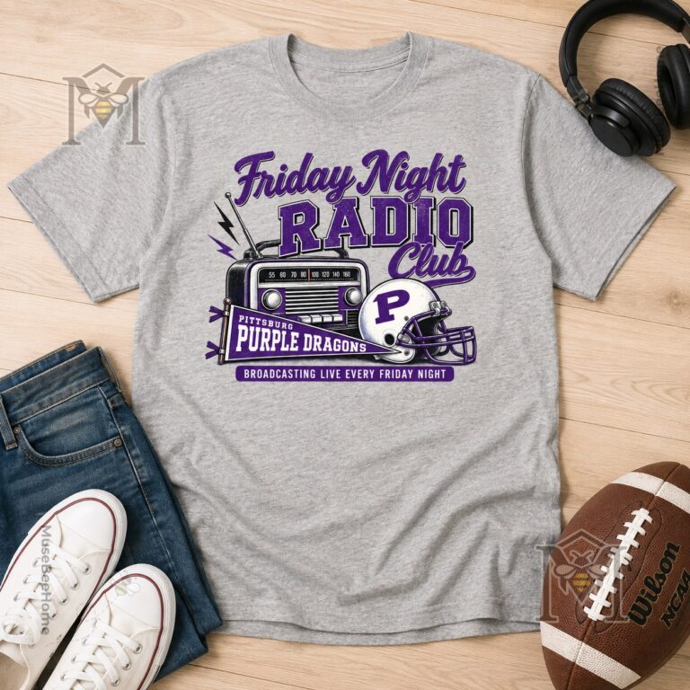 Friday Night Radio Club-Pittsburgh T-Shirt - full front design view