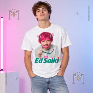 Funny Ed Sheeran Ed Saiki Anime Parody T-Shirt - photo 2
