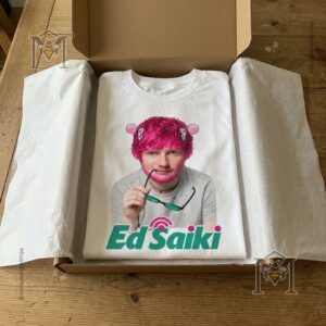 Funny Ed Sheeran Ed Saiki Anime Parody T-Shirt - photo 3