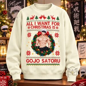 Gojo Satoru All I Want for Christmas Is Sweatshirt - photo 2