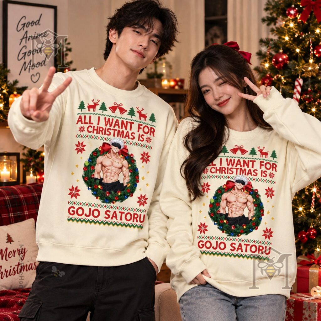 Gojo Satoru All I Want for Christmas Is Sweatshirt - photo 4