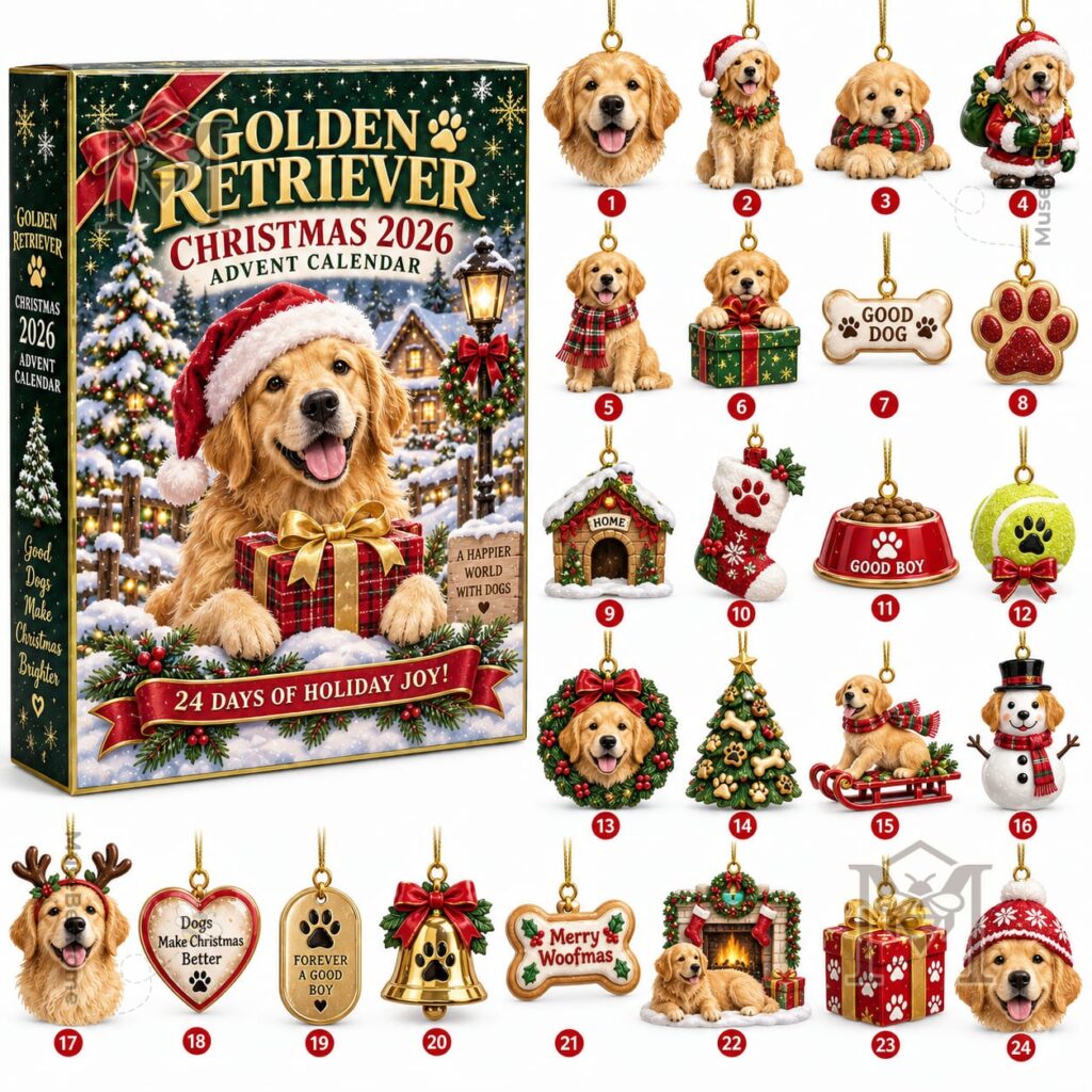 Golden Retriever Christmas 2026 Advent Calendar - photo 2